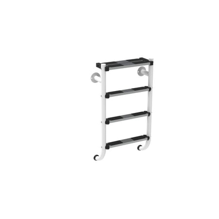 Escada bipartida com tecnologia Plascoat® - 3 degraus + 1 degrau segurança